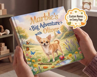 Custom Pet Adventure Book, Personalized Dog Book with Name, Pet Storybook, Personalized Kids Story, Pet Gift for Kids, Personalized Gifts