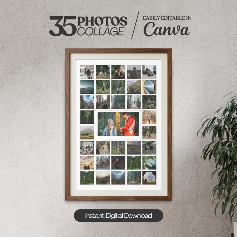 35 Photo Collage Canva Template (digital Download) - Etsy