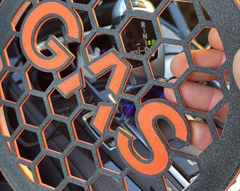 Custom 3D Printed LED Speaker Grills with Personalized Logo (RGB Lighting)