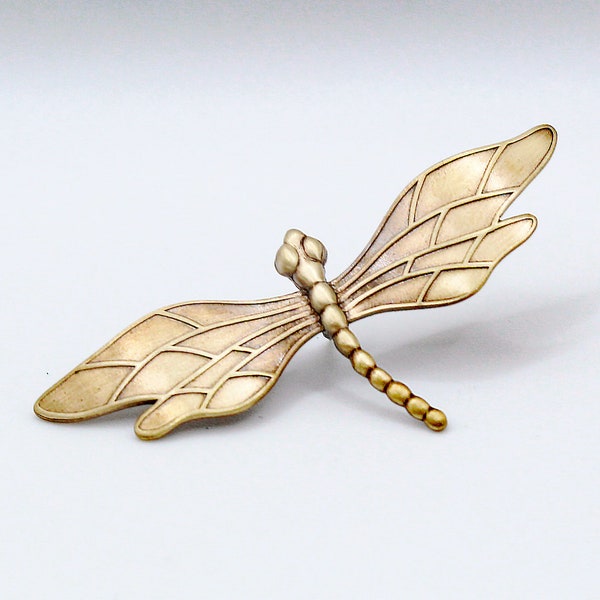 Brass Dragonfly Tie Tac, Lapel Pin, Dragonfly Brooch, Gift for Him, Insect Pin, Dragonfly Accessory, Unisex Pin
