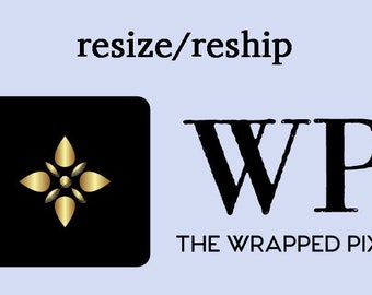 Resize / Resend, Resize any item, Shipping to cover resized item