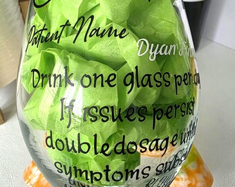 Humorous Wine Glass