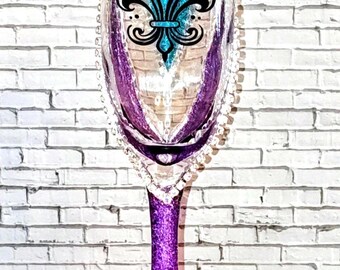 Mardi Gras Champagne Glass