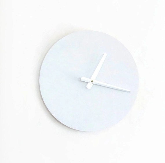 Contemporary Wall Clock Silent Bedroom Modern Wood