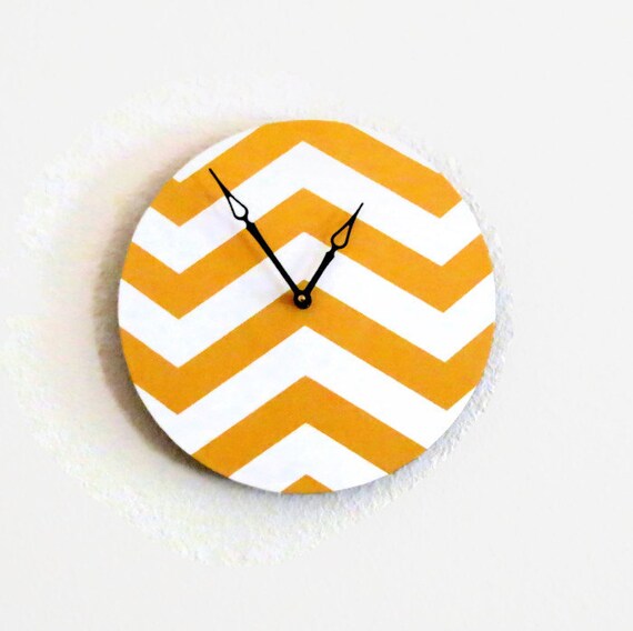 Items similar to Chevron Wall Clock Home Decor Decor and Housewares