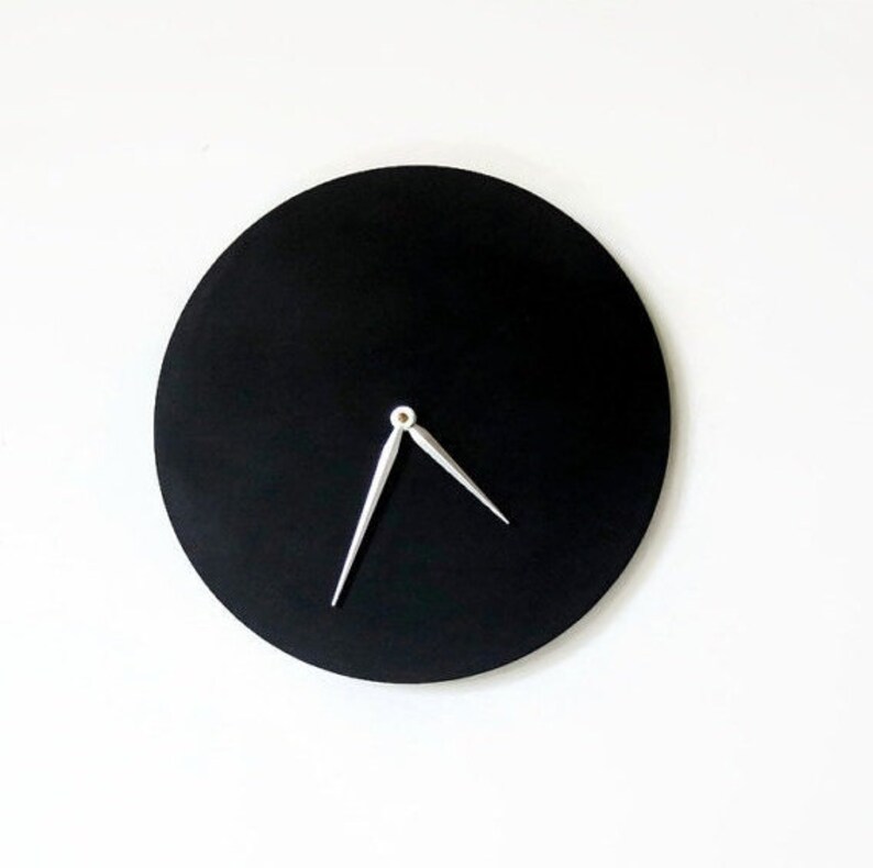 Large Wooden Wall Clock Black Decor And Housewares