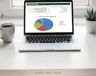 Planificador de presupuesto mensual en formato hoja de cálculo / Plantilla de presupuesto para Excel y Google Sheets / Rastreador de ahorros y gastos / Descarga instantánea