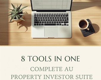 Paquete completo para inversores inmobiliarios en Australia / Paquete de 8 calculadoras / Hoja de cálculo en Excel para viviendas anexas, subdivisión, viabilidad, impuestos y apalancamiento negativo