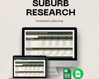 Plantilla de investigación de suburbios en Australia — Propiedades de inversión