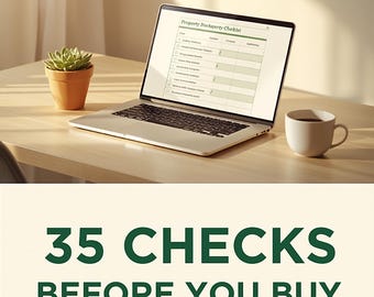 Lista de verificación de diligencia debida inmobiliaria en Australia / Excel interactivo / 35 comprobaciones antes de comprar / Para compradores de primera vivienda e inversores