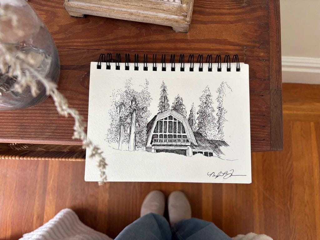 Custom Architectural Pen Drawing - Etsy