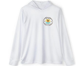 Stay Emerald Badge Hoodie | Beach Palm Sunset Sports Warmup