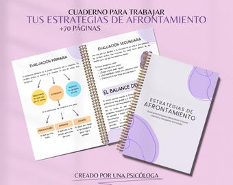 Spanish Coping Strategies Workbook, CBT Psychology Practical Guide, Therapist Resources, Printable PDF