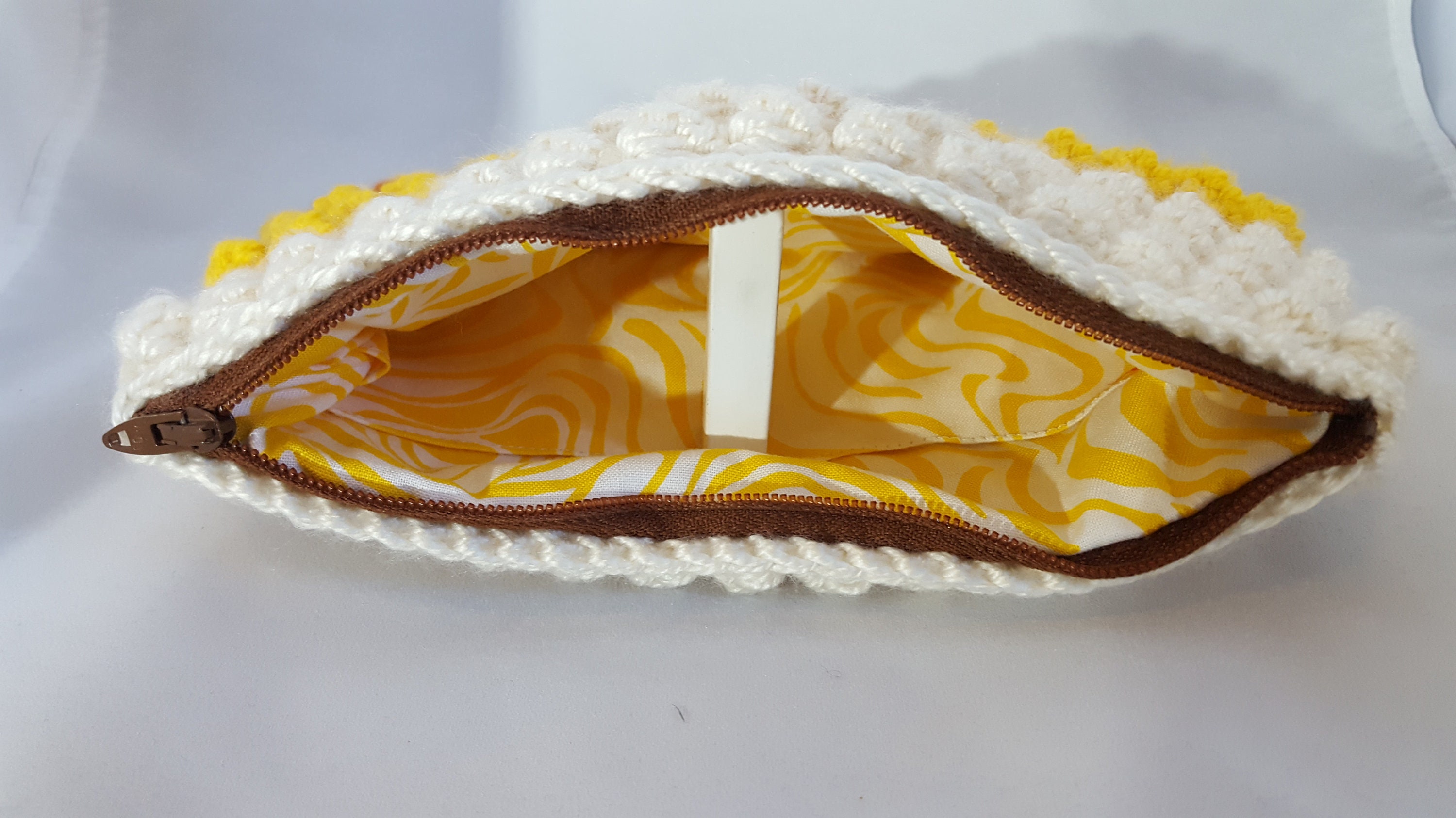 Crocheted Bag with Zipper Etsy