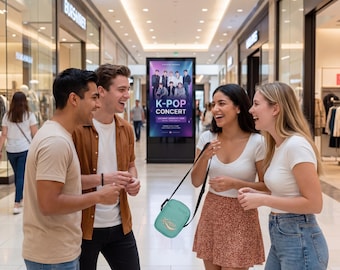 K-Pop Crossbody Bag for Women & Men, Korean Streetwear Shoulder Bag with Adjustable Strap, Lightweight Small Sling Bag