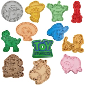 Toy Story Inspired Cookie Cutter Set | Woody Buzz Jessie | With Embosser