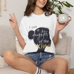 Daughter of the King Shirt | Psalm 45:13 Christian Tee | Garment-Dyed Comfort Colors Apparel