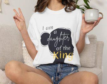 Daughter of the King Shirt | Psalm 45:13 Christian Tee | Garment-Dyed Comfort Colors Apparel