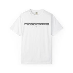 He Must Increase I Must Decrease Shirt - Comfort Colors 1717 Christian Streetwear Tee - Modern Faith Graphic TShirt - Bible Verse Clothing Bild 11