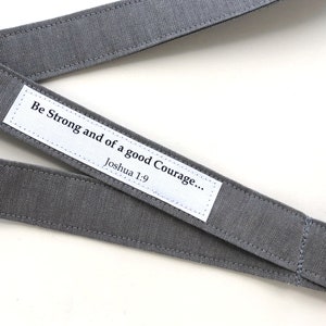 Neck Lanyard Be Strong and of a Good Courage Organic Cotton Keychain ...