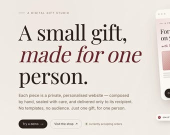Digital Valentine Gift for Him Her | Interactive Love Letter Website | Personalized Valentines Day Gift | Long Distance Couple