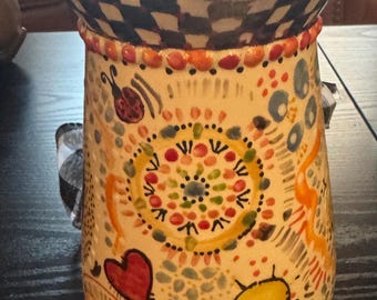 Handpainted pitcher