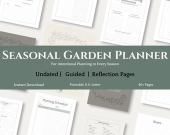 Planificador de jardinería estacional / Diario de la granja, Cuaderno de trabajo (PDF)