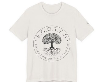 Camiseta cristiana unisex / Camiseta R.O.O.T.E.D