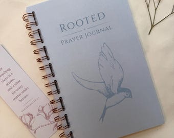 Diario de oración, diario con renglones en blanco para mujeres, diario cristiano, diario de fe, diario botánico, cuaderno tamaño carta