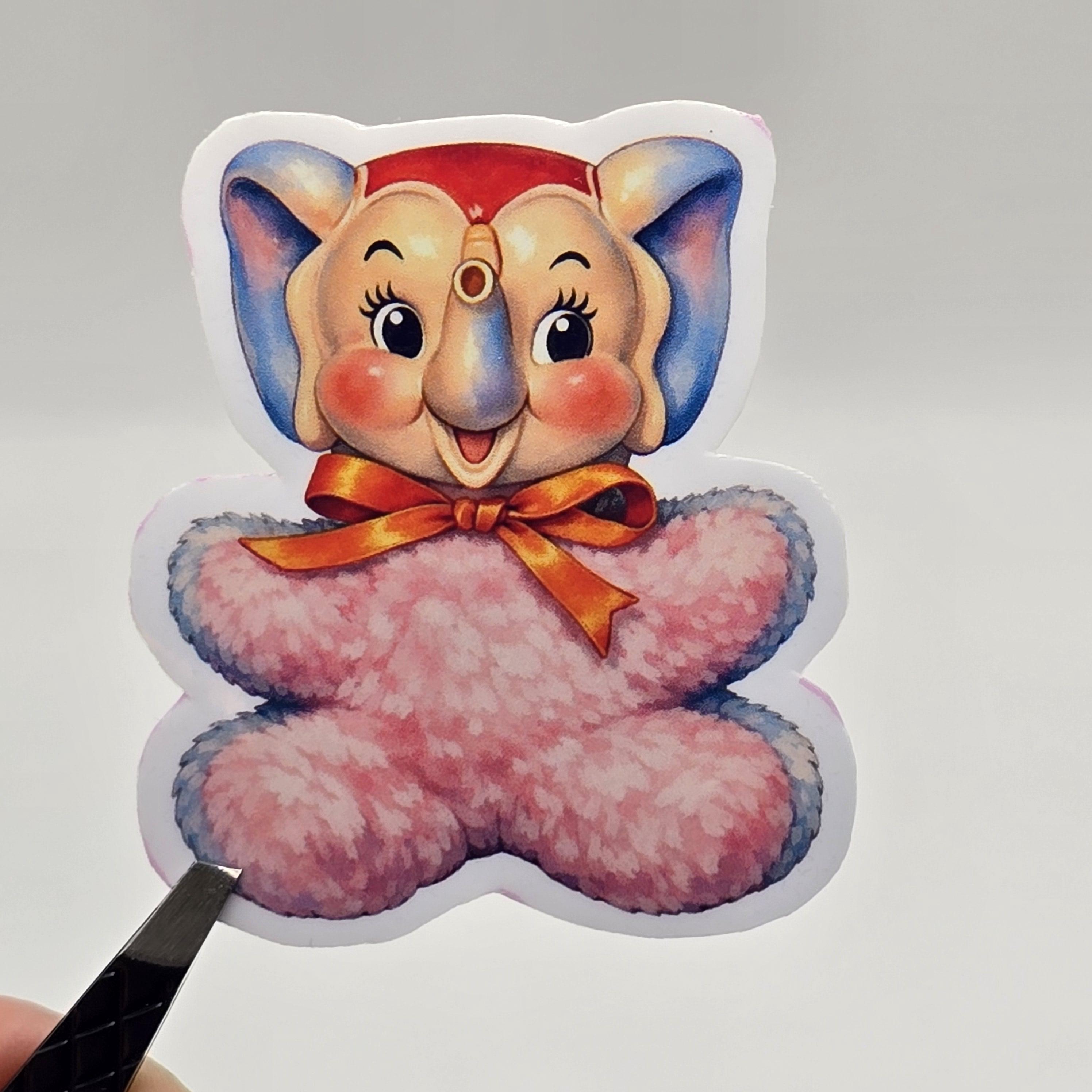 Vintage Plush Sticker: Retro Kitsch Stuffed Animal Vinyl Decal - Etsy