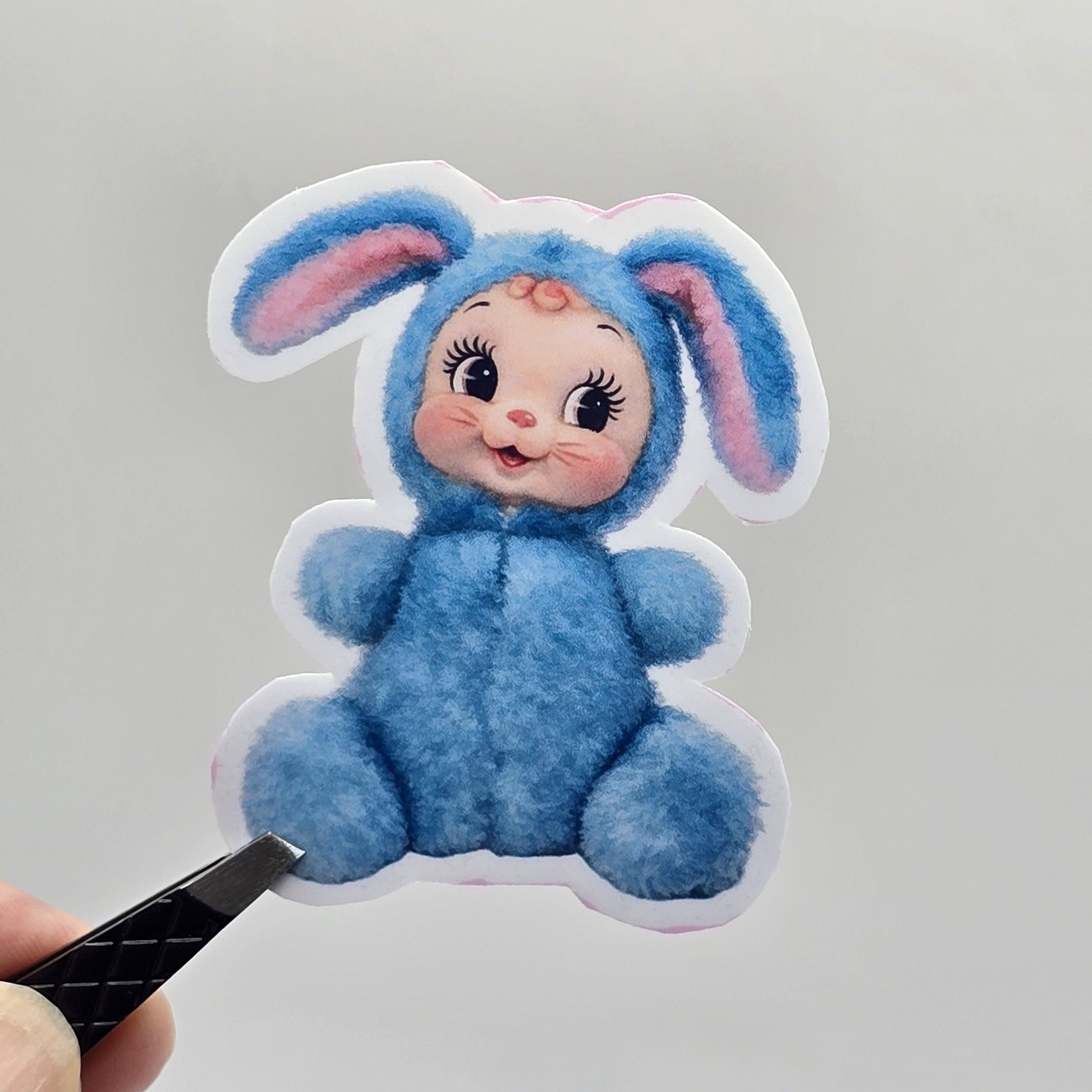 Sticker Plush Vintage Plush Sticker: Retro Kitsch Stuffed Animal Vinyl Decal - Etsy