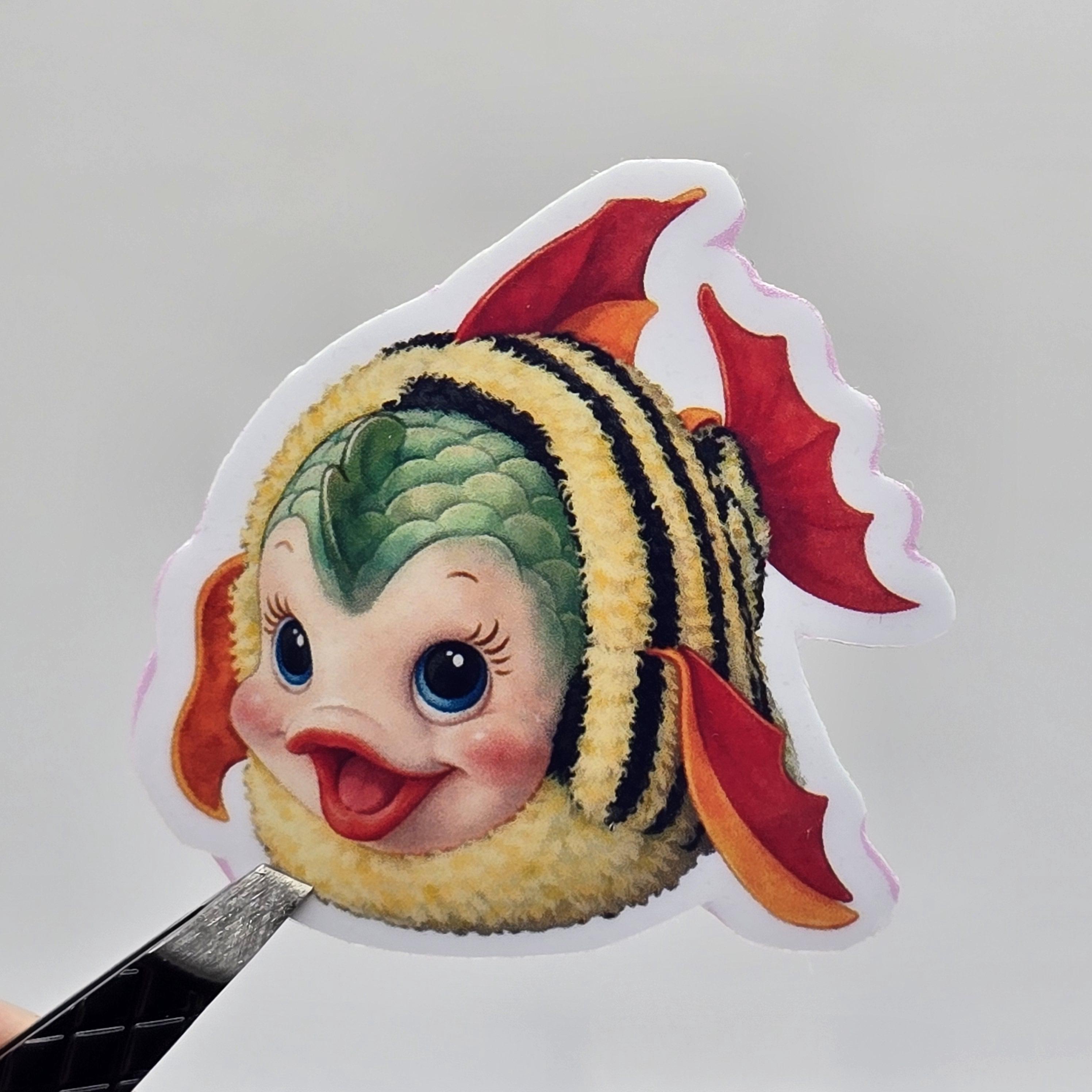 Sticker Plush Vintage Plush Sticker: Retro Kitsch Stuffed Animal Vinyl Decal - Etsy