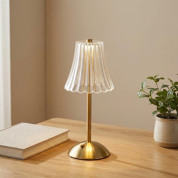 Vintage Crystal Bedside Lamp LED Table Lamp Warm Ambient Light Glass Desk Lamp Modern Antique Style Cozy Bedroom Lighting