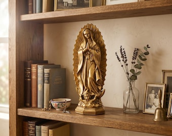 Figura de la Virgen de Guadalupe / Estatua católica Regalo de decoración religiosa para el hogar