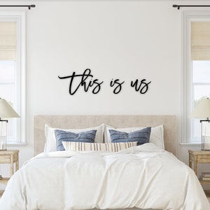 This Is Us | This Is Us Sign | Wood Words | Wood Word Cutout | Wood Word Signs | Laser Cut | Laser Cut Sign | Laser Cut Name |  Wood Signs