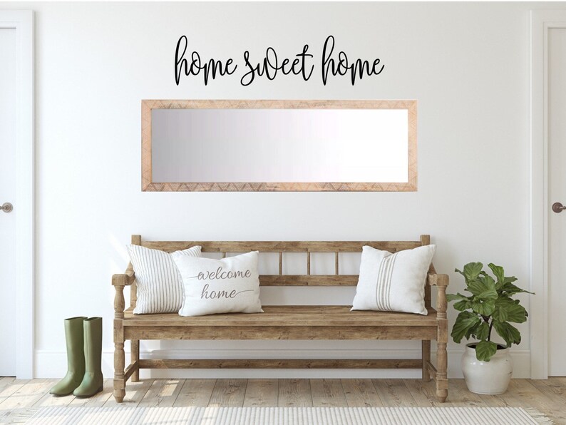 Home Sweet Home Wood Words Wood Word Cutout Wood Word Etsy