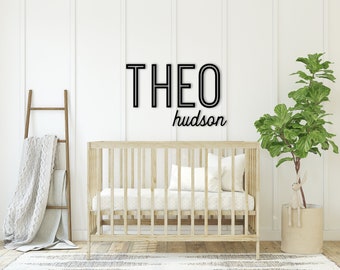 Nursery Name Sign | Nursery Decor | Wooden Name Cutout | Personalized Nursery Decor | Wooden Nursery Letters | Kids Room Decor | Wood Name