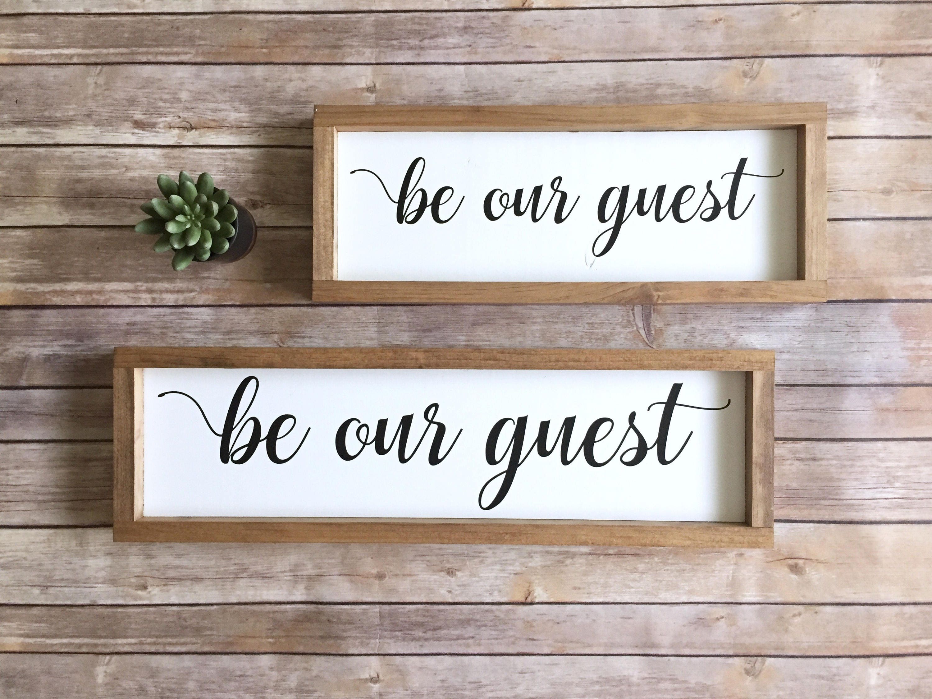 Be Our Guest Sign Guest Sign Guest Bedroom Sign Rustic Etsy