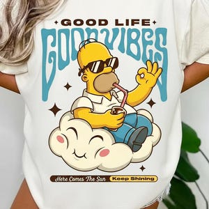 GoodVibes Simp and Sons, Funny Vintage Cartoon Design Png, Clipart, Digital Download Sublimation Design