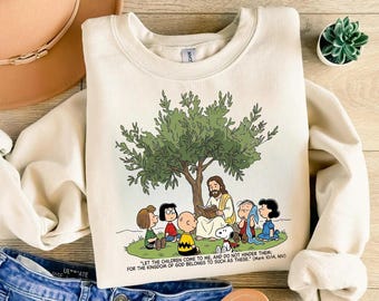 Jesus mit Kinderzucht, Vintage Cartoon Design Hund Snoop Png, Clipart, digitaler Download Sublimationsdesign