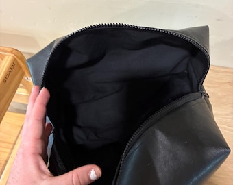 Pleather/ Faux leather Toiletry Bag / Make up bag