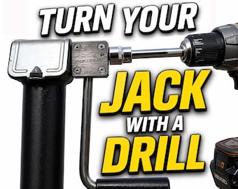 Jack Drill Adapter - RV, Boat, Utility Trailer Jack Tool - JACKDRIVE