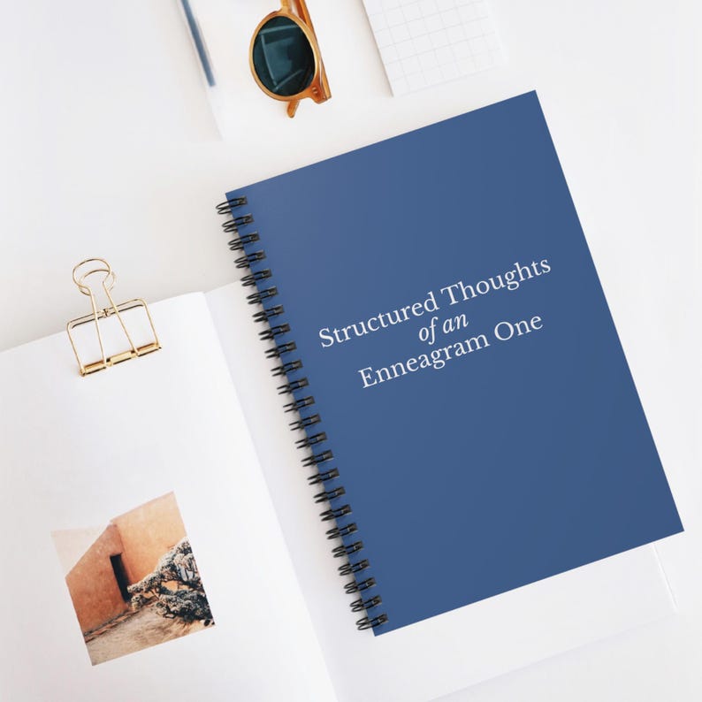 Structred Notebook Structured Thoughts of an Enneagram One Spiral Notebook | Ruled Journal ...