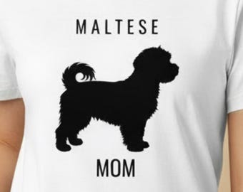 Maglietta per mamme di Maltese | Maglietta per mamme di Maltese orgogliose | Il miglior regalo per le mamme di Maltese | Regalo per proprietari di Maltese | Maglietta per amanti dei cani