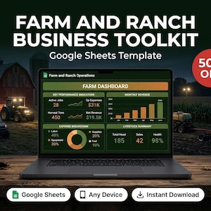 Farm Spreadsheet - Google Sheets Dashboard for Livestock Sales