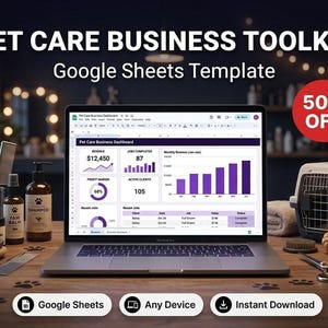 Groomer and Pet Sitter Toolkit: Booking & Client Log (Google Sheets)