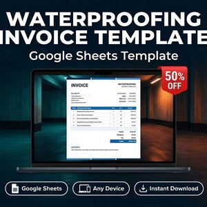 Waterproofing Invoice Template | Google Sheets