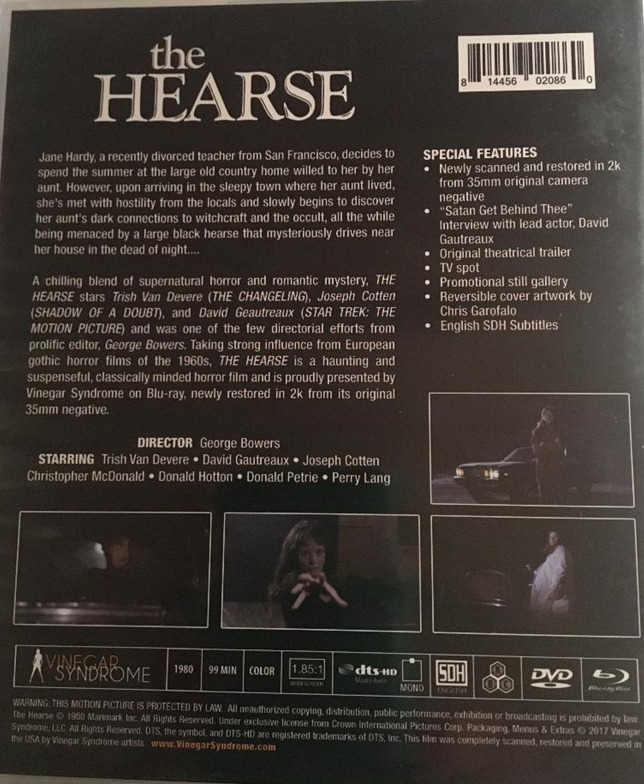 The Hearse. Vinegar Syndrome 1980 Bluray/dvd. NEW. Free Shipping. Etsy