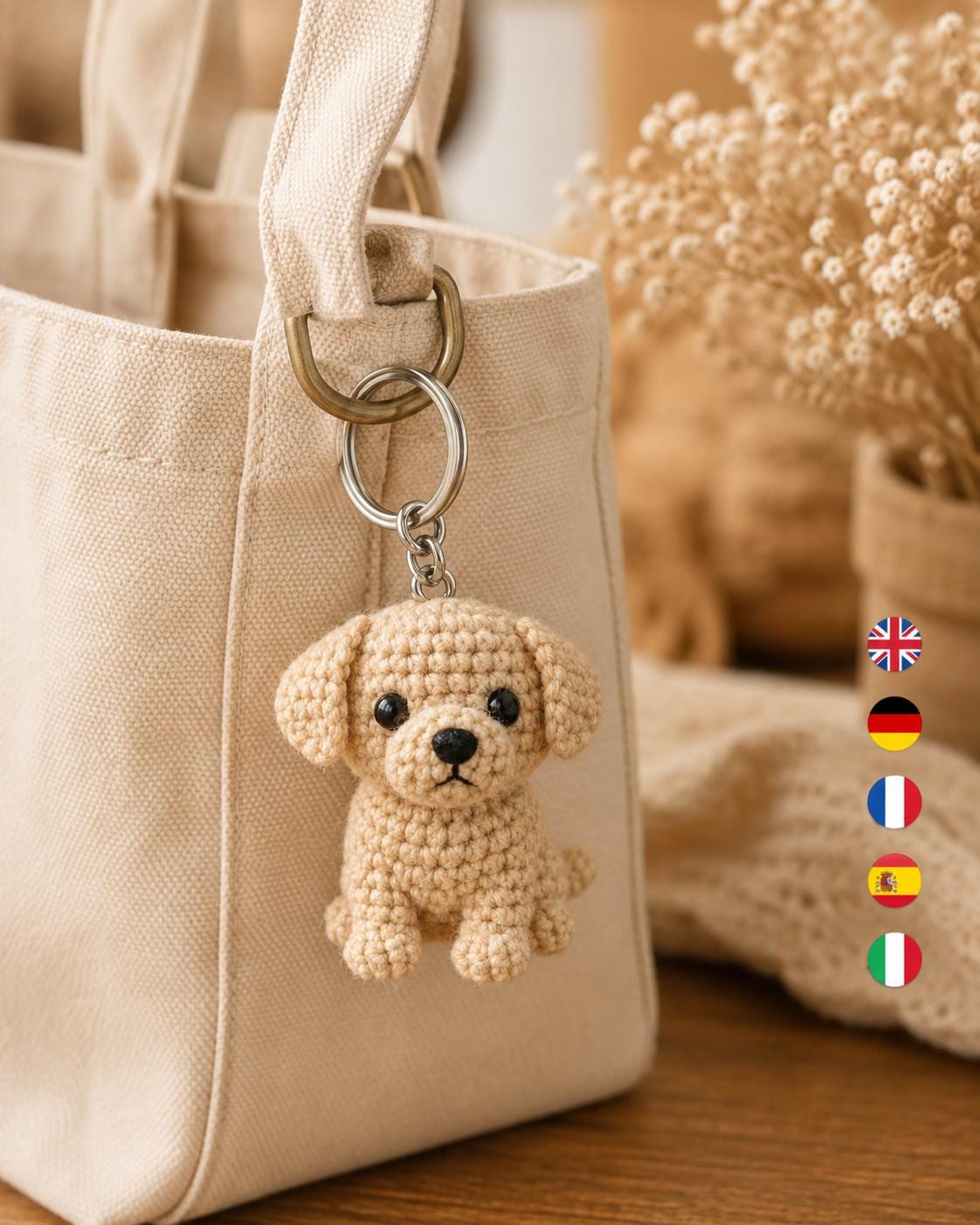 かわいいかぎ針編みのマルチーズ - Etsy 日本