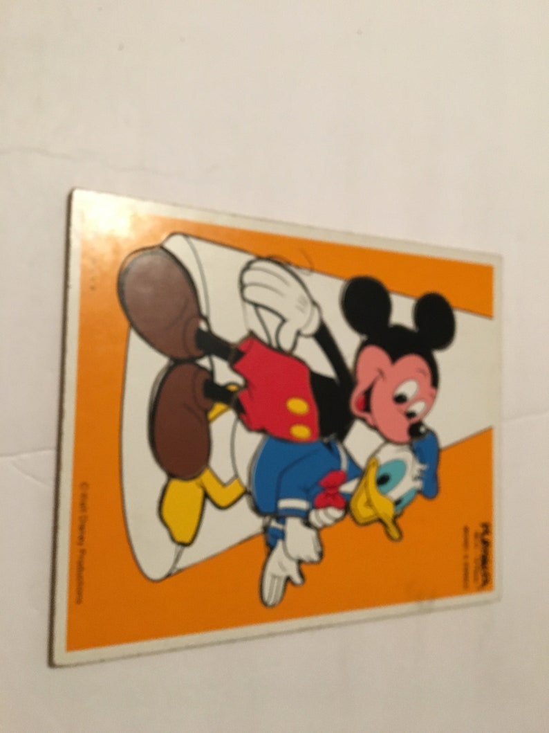 mickey mouse and donald duck playskool puzzle